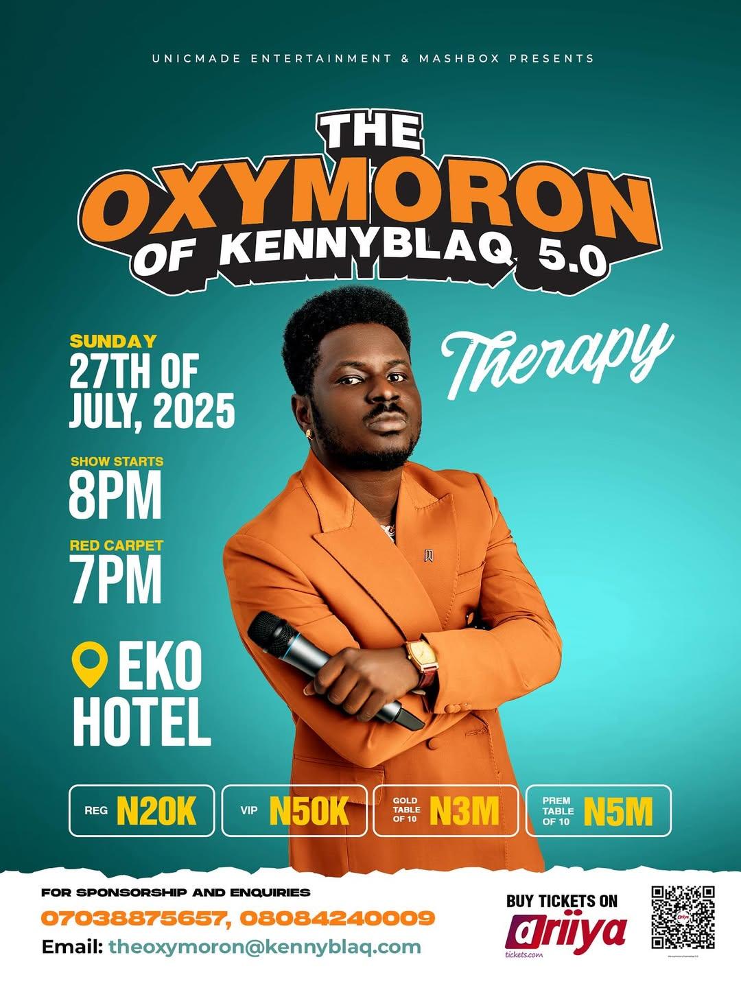 The Oxymoron of Kennyblaq 5.0's banner