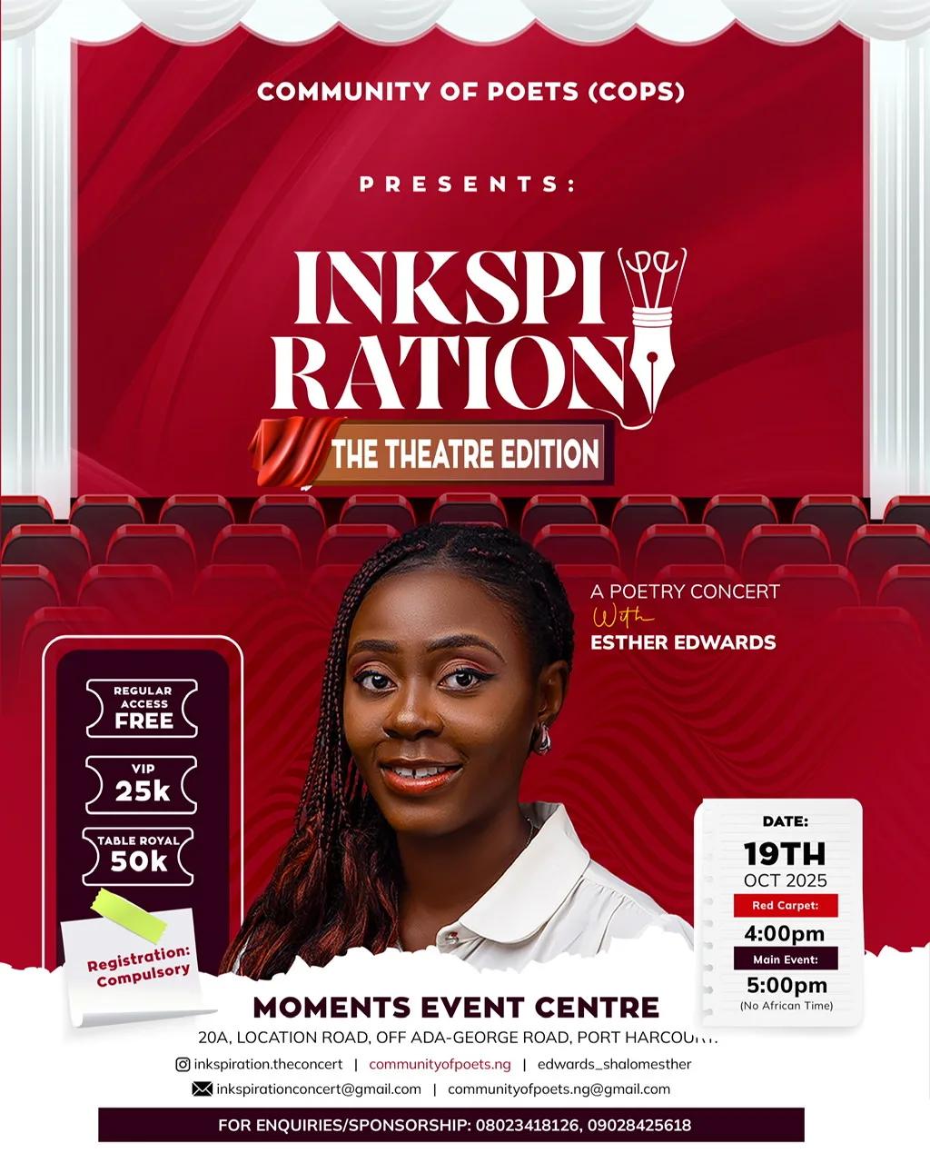 INKSPIRATION: THE POETRY CONCERT's poster
