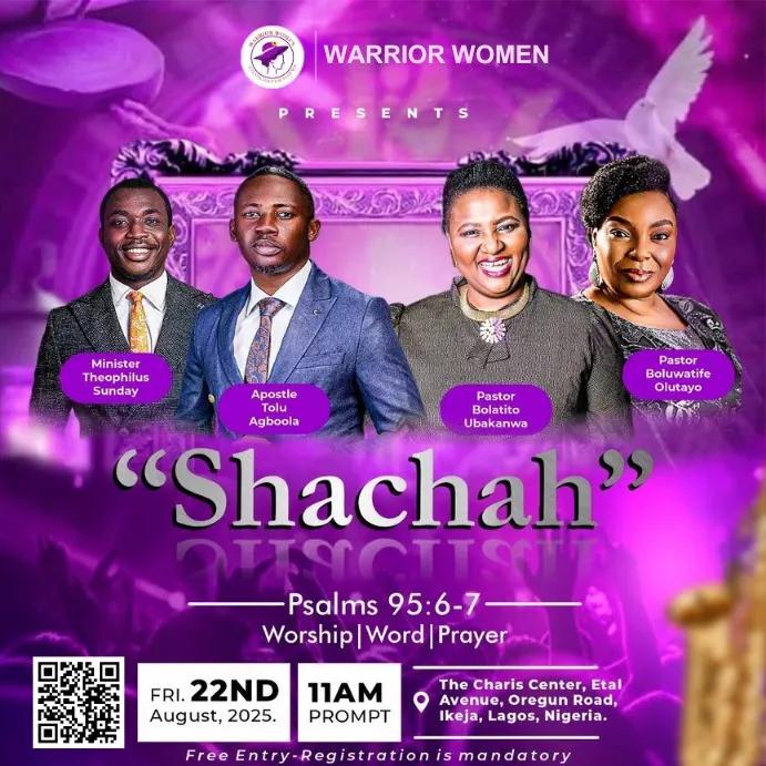 Worship With The Warrior Women's poster